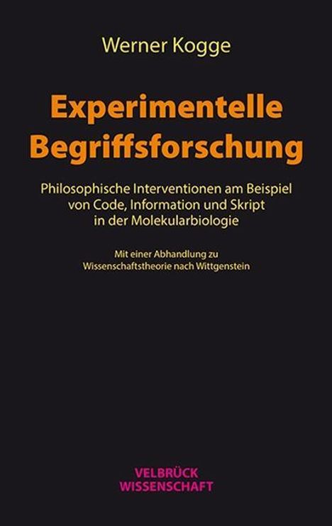 Werner Kogge: Kogge, W: Experimentelle Begriffsforschung, Buch