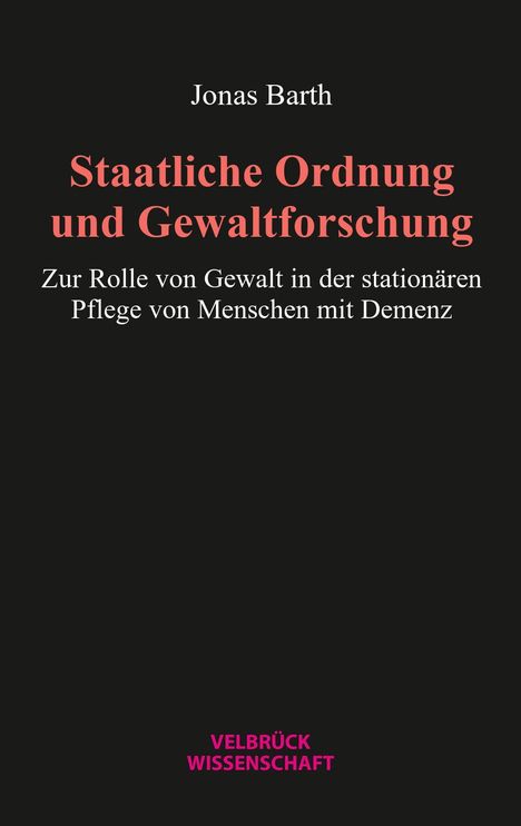 Jonas Barth: Staatliche Ordnung und Gewaltforschung, Buch