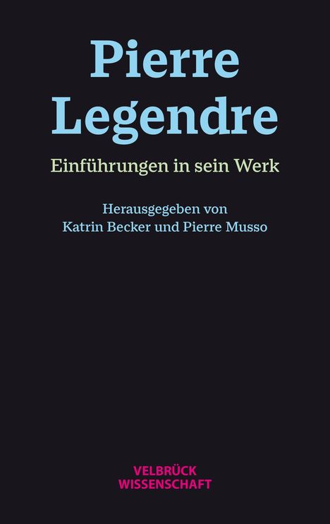 Pierre Legendre, Buch