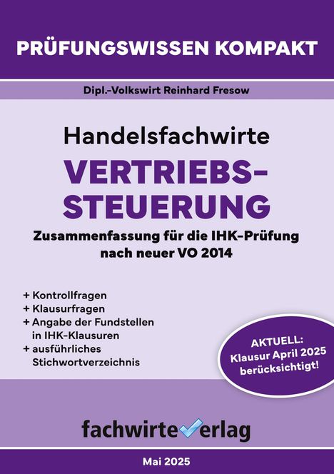 Reinhard Fresow: Handelsfachwirte: Vertriebssteuerung, Buch