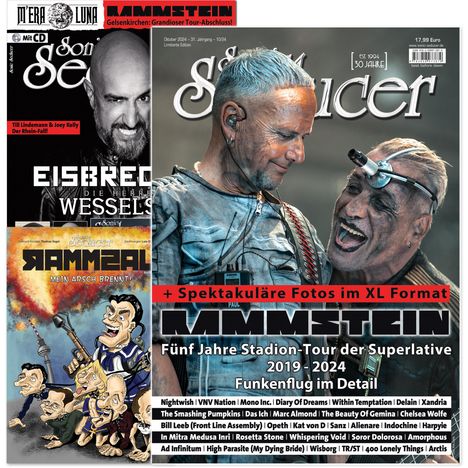 Sonic Seducer - Rammstein Live 2019-2024, LIMITED Edition + Rammsau Comic + 11-2024, Buch