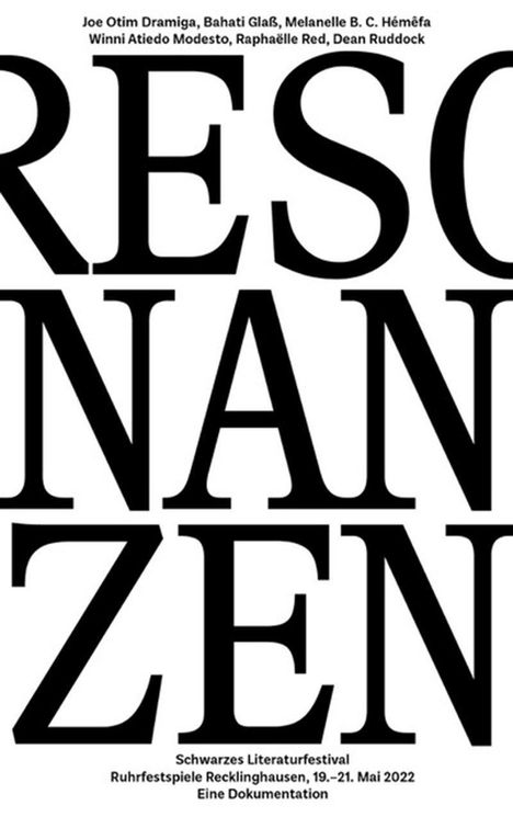 Resonanzen - Schwarzes Literaturfestival, Buch