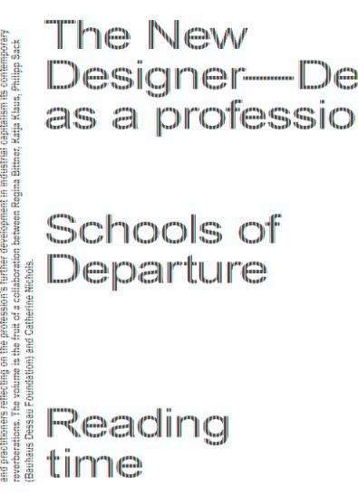 The New Designer - Design as a profession, Buch