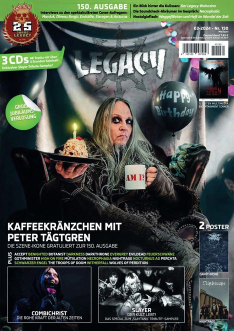 LEGACY MAGAZIN: THE VOICE FROM THE DARKSIDE Ausgabe #150 (3/2024), Zeitschrift