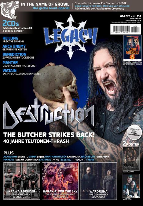 LEGACY MAGAZIN: THE VOICE FROM THE DARKSIDE. Ausgabe #154 (1/2025), Buch