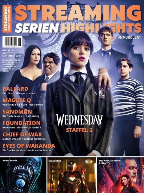 STREAMING SERIEN HIGHLIGHTS. Ausgabe August/September 2025 (#326), Buch