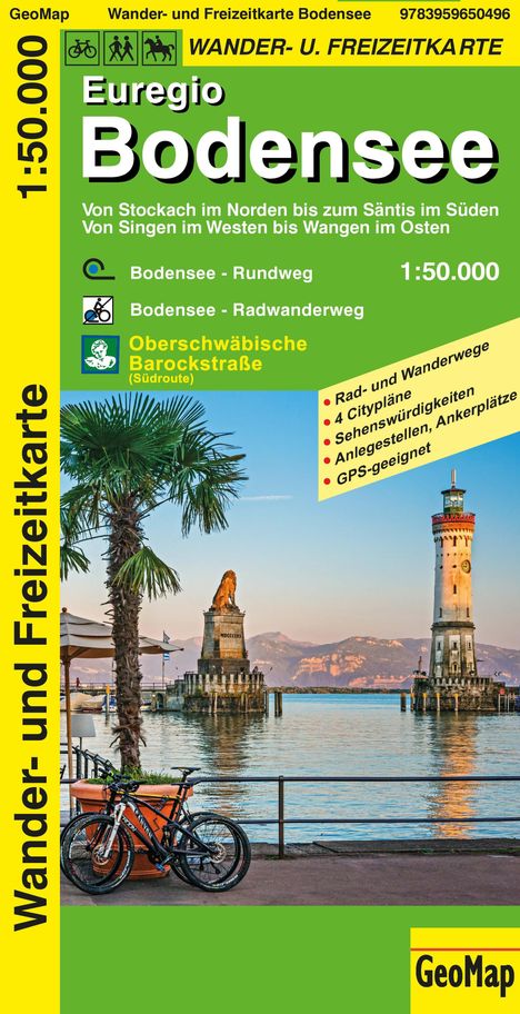 Euregio Bodensee Wander- und Freizeitkarte, Karten