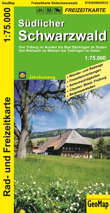 Südlicher Schwarzwald - Rad- und Freizeitkarte, Karten