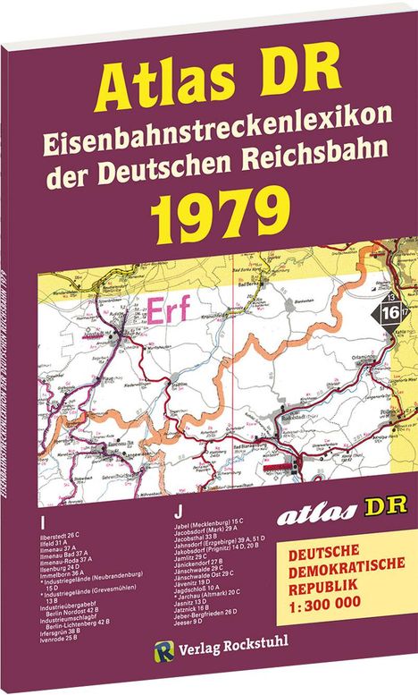 ATLAS DR 1979 - Eisenbahnstreckenlexikon der Deutschen Reichsbahn, Buch