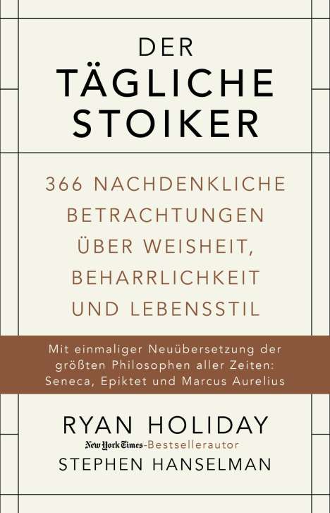 Ryan Holiday: Der tägliche Stoiker, Buch