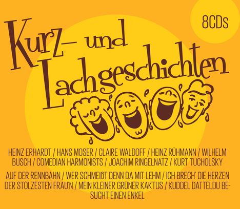 Christian Morgenstern: Morgenstern-Ringelnatz-Tucholsky-Busch: Kurz- und Lachgeschichten, 8 CDs