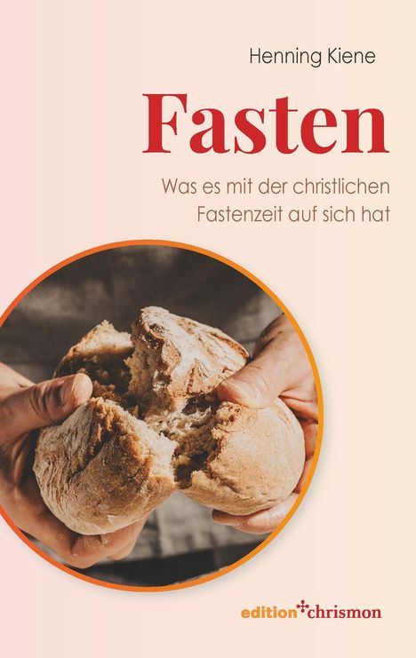 "Fasten: Was es mit der christlichen Fastenzeit auf sich hat." Ein Brot wird von Händen geteilt.