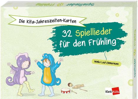 Monika Laut-Zimmermann: Die Kita-Jahreszeiten-Karten: 32 Spiellieder für den Frühling, Buch