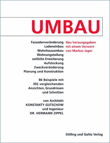 Konstanty Gutschow: Umbau, Buch