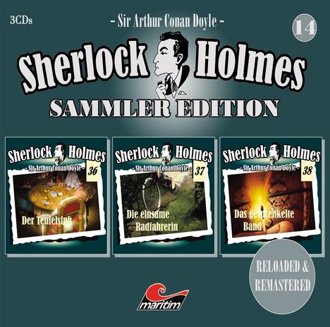 Sherlock Holmes: Sherlock Holmes Sammler Edition 14 (Folgen 36,37,38), 3 CDs