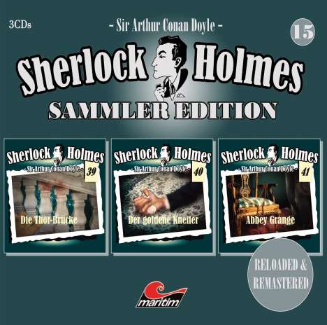 Sherlock Holmes: Sherlock Holmes Sammler Edition 15 (Folgen 39,40,41), 3 CDs