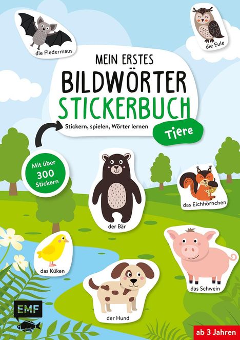 Mein erstes Bildwörter-Stickerbuch - Tiere, Buch