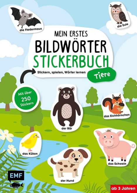 Mein erstes Bildwörter-Stickerbuch - Tiere, Buch