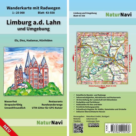 Limburg a.d. Lahn und Umgebung 1 : 25 000, Blatt 43-558, Karten