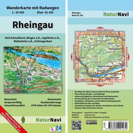 Rheingau, Karten
