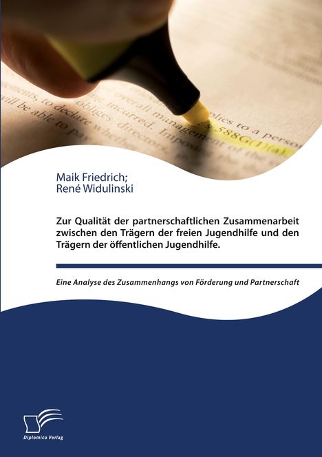 Maik Friedrich: Zur Qualität der partnerschaftlichen Zusammenarbeit zwischen den Trägern der freien Jugendhilfe und den Trägern der öffentlichen Jugendhilfe, Buch