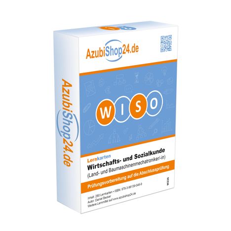 Daniel Becker: AzubiShop24.de Lernkarten Wirtschafts- und Sozialkunde (Land- und Baumaschinenmechatroniker/in). Wiso Prüfungsvorbereitung, Buch