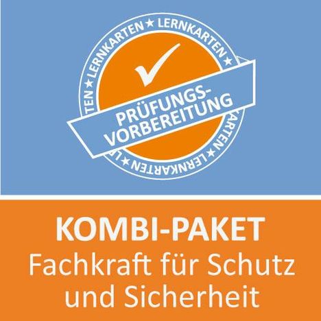 Michaela Rung-Kraus: AzubiShop24.de Kombi-Paket Lernkarten Fachkraft für Schutz und Sicherheit, Buch