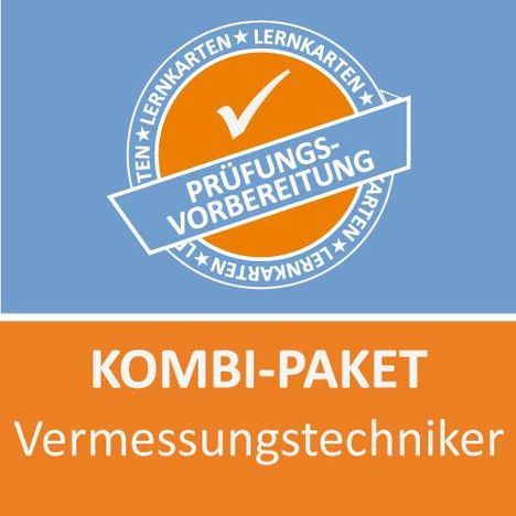 Michaela Rung-Kraus: Kombi-Paket Vermessungstechniker Lernkarten, Buch