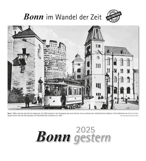 Bonn gestern 2025, Kalender
