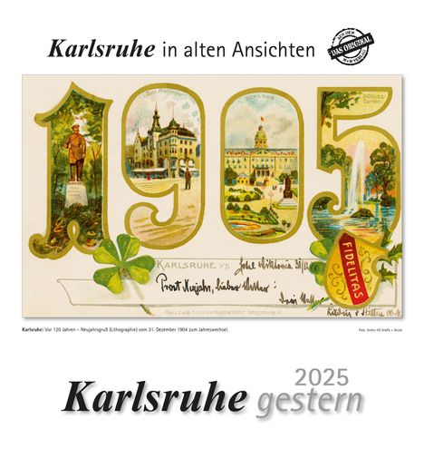 Karlsruhe gestern 2025, Kalender