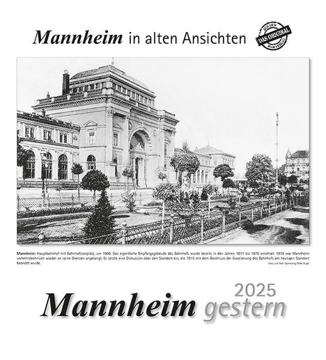 Mannheim gestern 2025, Kalender