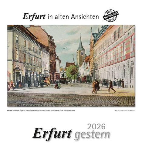 Erfurt gestern 2026, Kalender