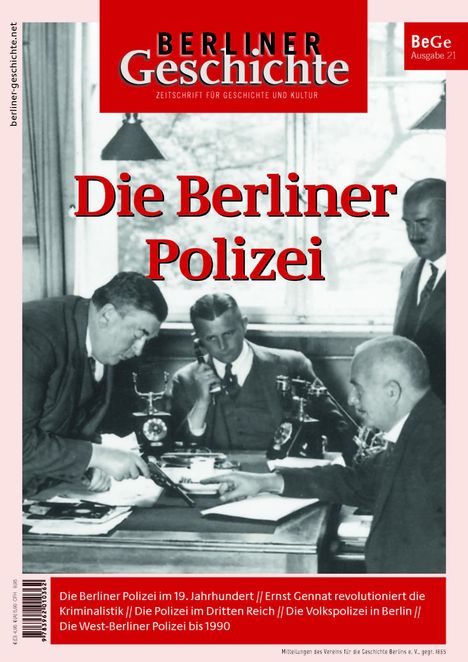 Berliner Geschichte - Zeitschrift für Geschichte und Kultur, Buch