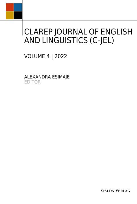 Clarep Journal Of English And Linguistics (C-Jel), Buch