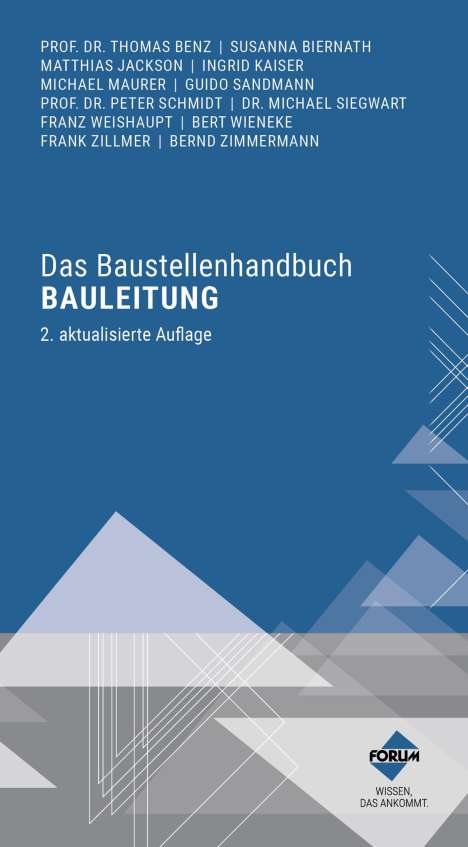Thomas Benz: Das Baustellenhandbuch Bauleitung, Buch