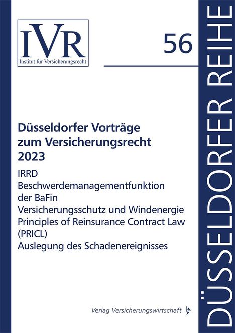 Düsseldorfer Vorträge zum Versicherungsrecht 2023, Buch