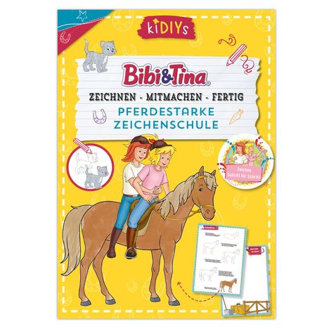 Bibi und Tina: Pferdestarke Zeichenschule - Zeichnen - Mitmachen - Fertig, Buch