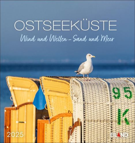 Ostseeküste Postkartenkalender 2025 - Wind und Wellen - Sand und Meer, Kalender