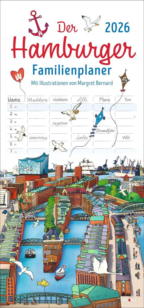 Der Hamburger Familienplaner 2026 - Margret Bernard, Kalender