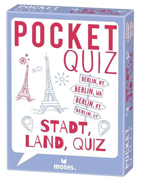 Nicola Berger: Pocket Quiz Stadt, Land, Quiz, Spiele