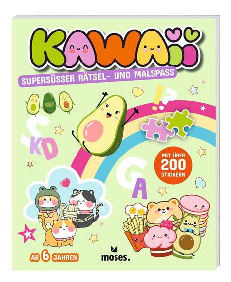 KAWAII Supersüßer Rätsel- und Malspaß, Buch