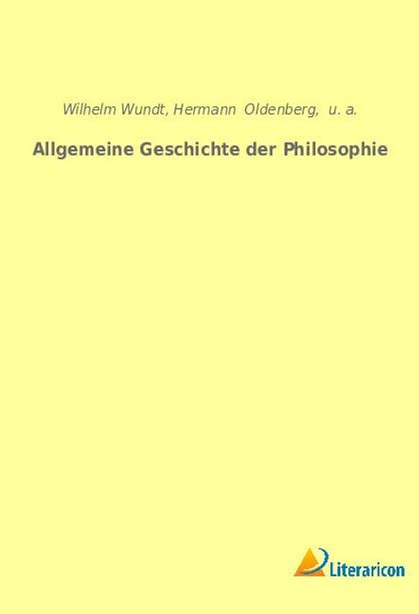 Wilhelm Wundt: Allgemeine Geschichte der Philosophie, Buch