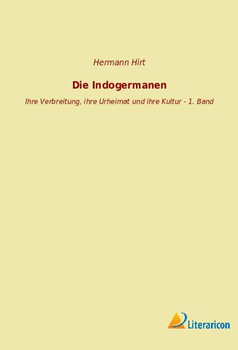 Hermann Hirt: Die Indogermanen, Buch