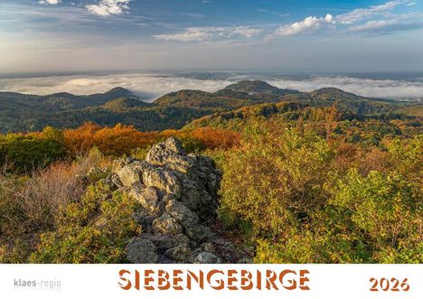 Siebengebirge 2026 Bildkalender A4 quer, spiralgebunden, Kalender