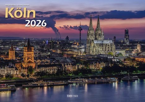 Köln 2026 Bildkalender A3 quer, spiralgebunden, Kalender