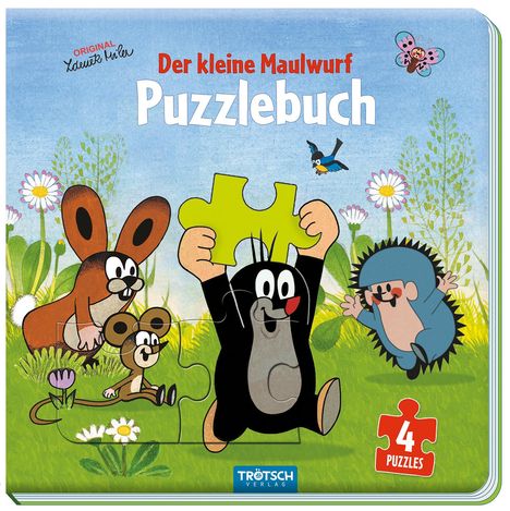 Trötsch Der kleine Maulwurf Puzzlebuch mit 4 Puzzle Maulwurf, Buch