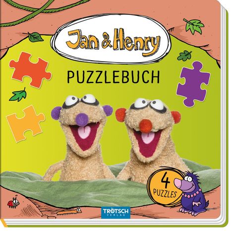 Trötsch Jan und Henry Puzzlebuch mit 4 Puzzle, Buch