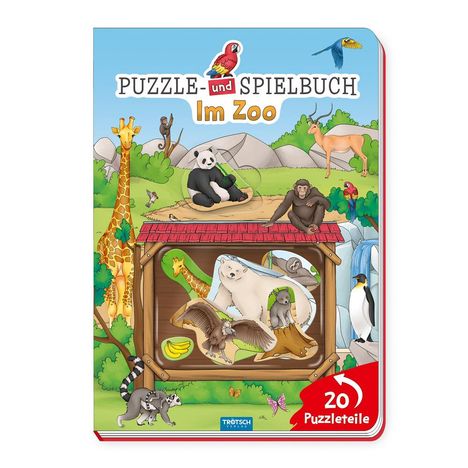 Trötsch Puzzlebuch Spielbuch Im Zoo, Buch