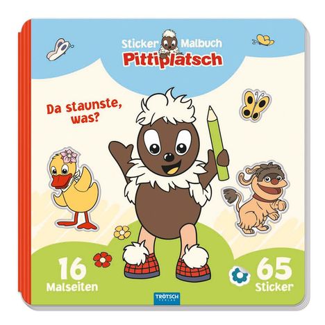 Trötsch Unser Sandmännchen Malbuch Stickermalbuch Pittiplatsch, Buch