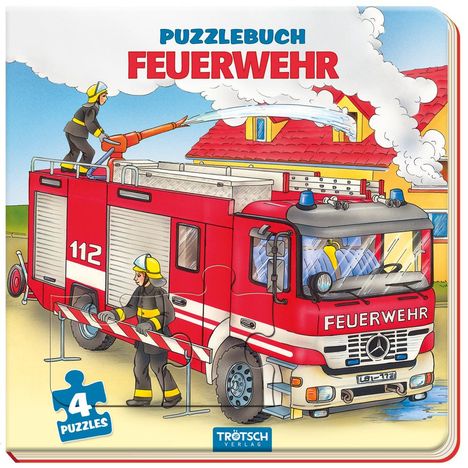 Trötsch Pappenbuch Puzzlebuch Feuerwehr, Buch